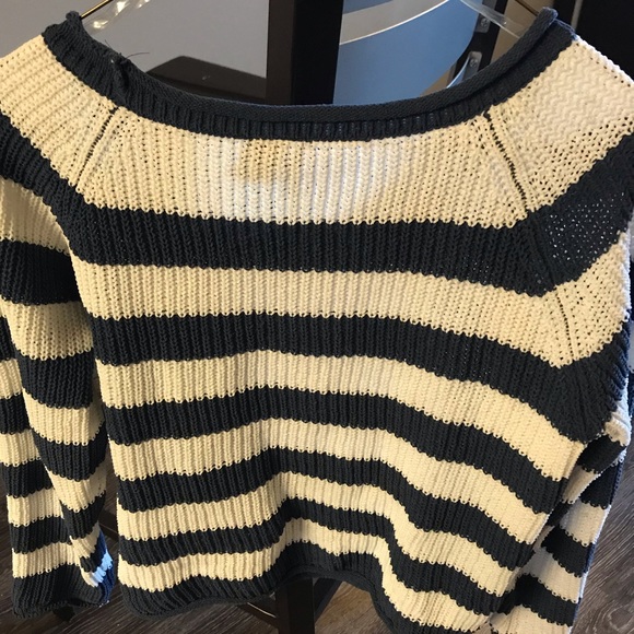 Blue & White Striped Sweater - Picture 2 of 3